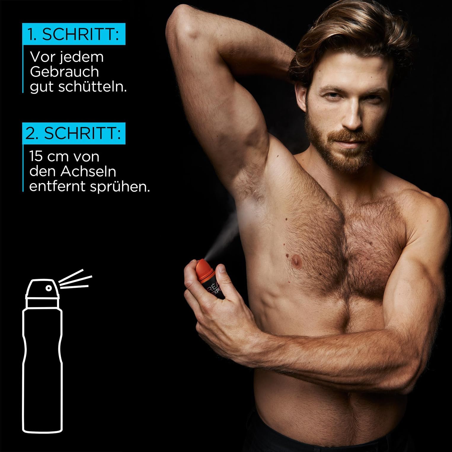 L'Oréal Men Expert Deo für Männer, 5-in-1 Deospray gegen Geruchsbildung, Nässe, Bakterien und weiße Rückstände für bis zu 48 Stunden Frische, Carbon Protect, 6 x 150 ml 4