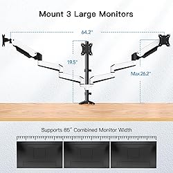 HUANUO Triple Monitor Stand - Full Motion