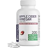 Bronson Apple Cider Vinegar 3000 MG per Serving Extra Strength - Non-GMO, 200 Vegetarian Tablets