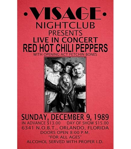 Amazon.com: Red Hot Chili Peppers - Concert Poster print (16