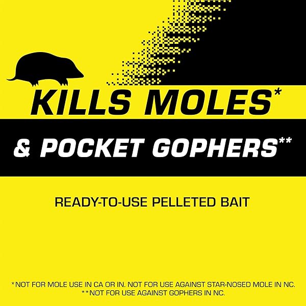 TOMCAT MOLE & GOPHER BAIT(A) – PELLETED BAIT, MOLE KILLER, 6 OZ.