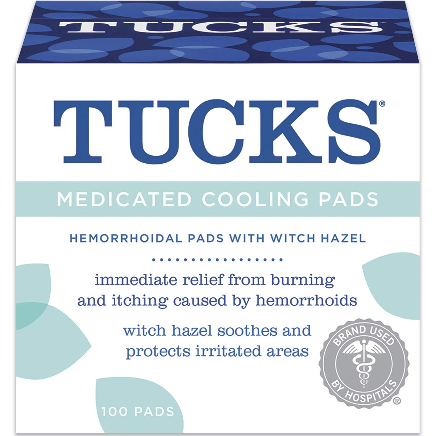 Tucks Medicated Cooling Pads 100 Padsper Pack of