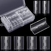 20 Pieces Acrylic Hinges Clear Acrylic Mini Hinge Transparent Plastic Folding Tools with Storage Box for Cabinet Drawer