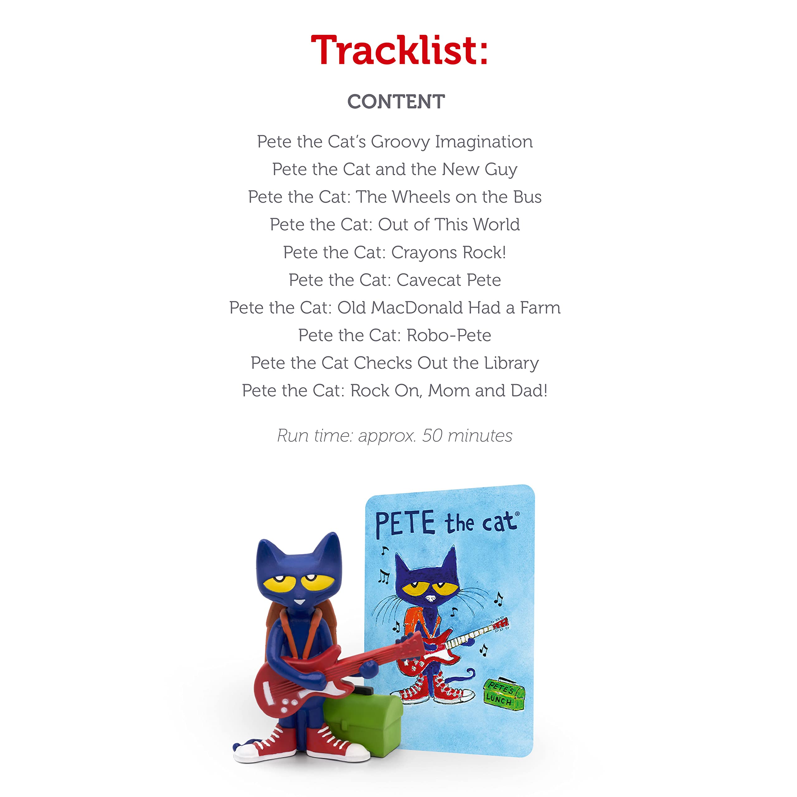 Tonies Pete The Cat: Rock On! Audio Toy Figurine