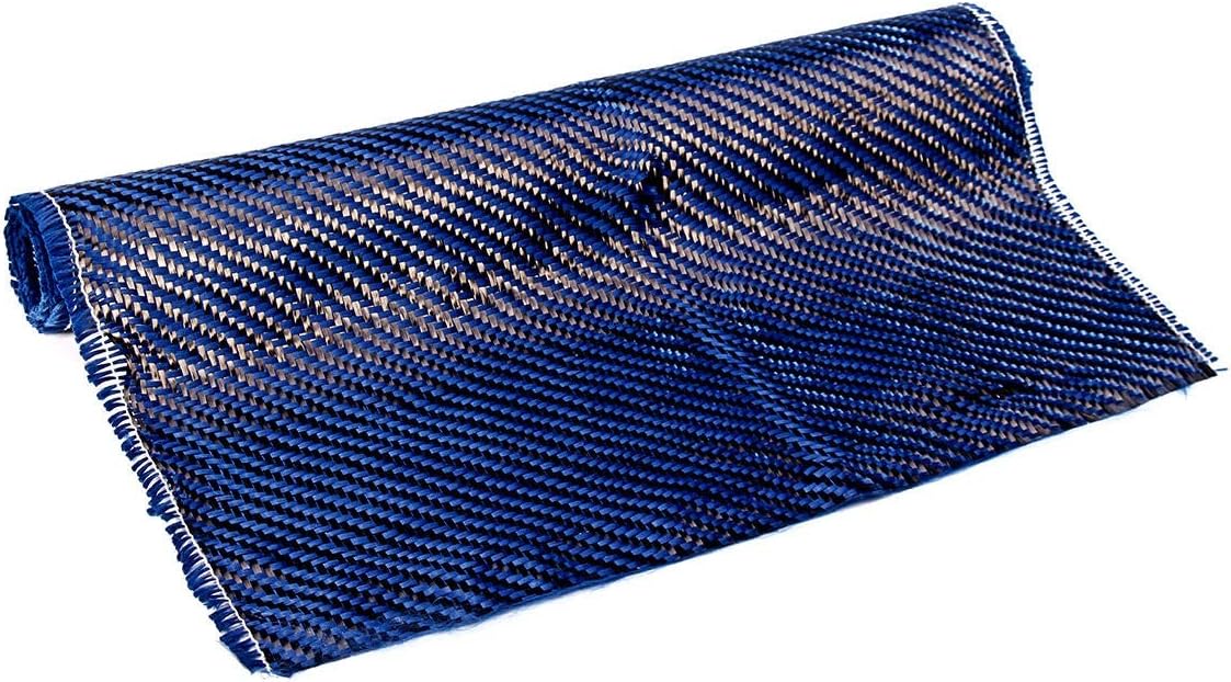 Industrial Fiber 3K 36x12 Inch 200gsm Blue Carbon Fiber Cloth Setting Fabric Industrial Material Carbon Fiber Board