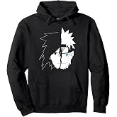 Naruto Sasuke Split Face Anime Pullover Hoodie