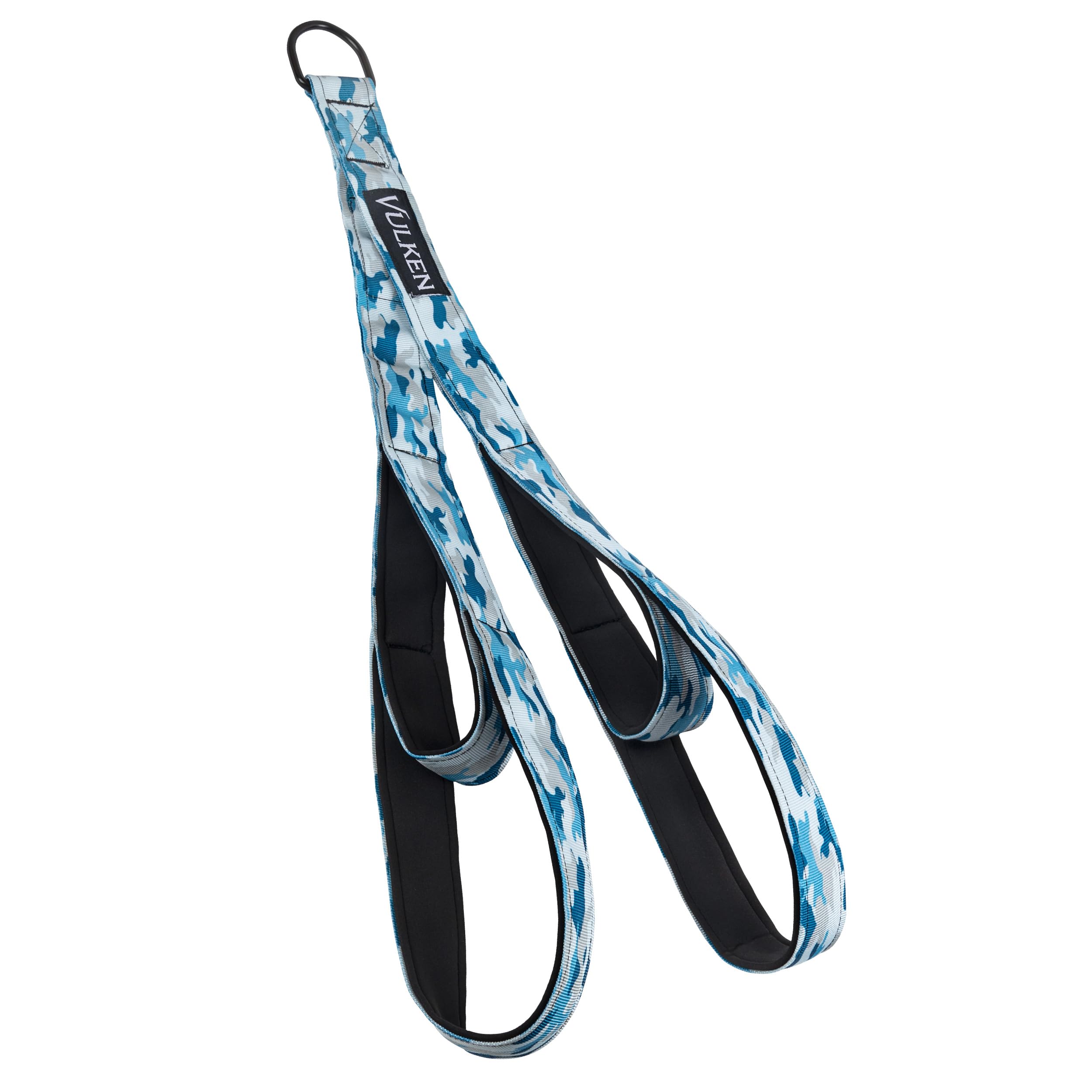 Vulken Tricep Rope Cable Attachment. 28.7 Inch & 22 Inch Two Lengths Built in One Pull Down Rope. Triceps Extension Straps Gym Equipment, Blue Camo