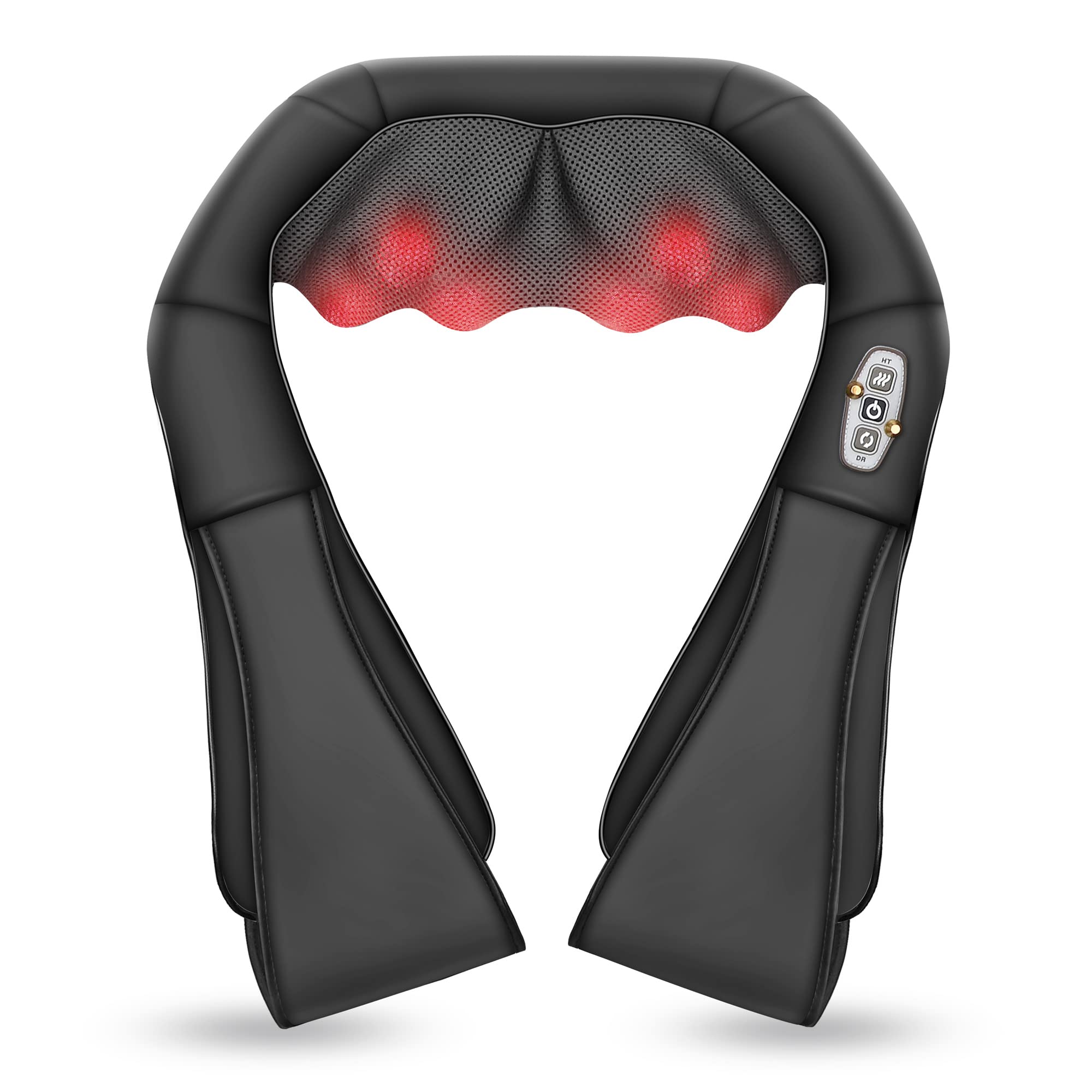 COMFIER Neck Massager with Heat- Deep Kneading Massager for Neck and Back,Shoulder Massager as Gifts for Dad,Gifts for Women/Men/Father/Mother
