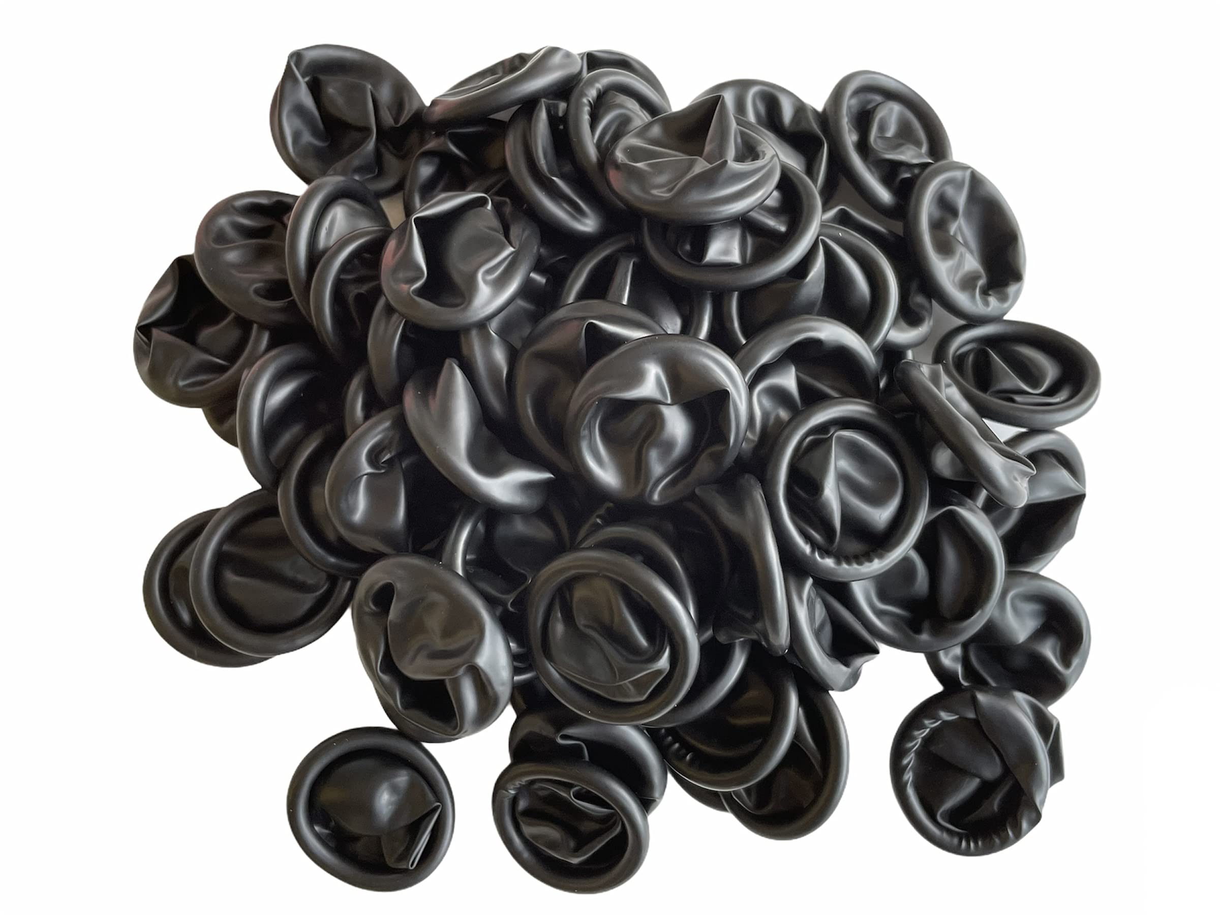 BUZZUFY ESD Anti-Static Black Latex Rubber Fingercots for Watchmakers Size M 100pcs