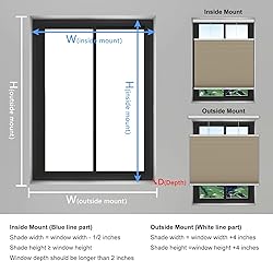 Changshade Blackout Cellular Shades Cordless, Top