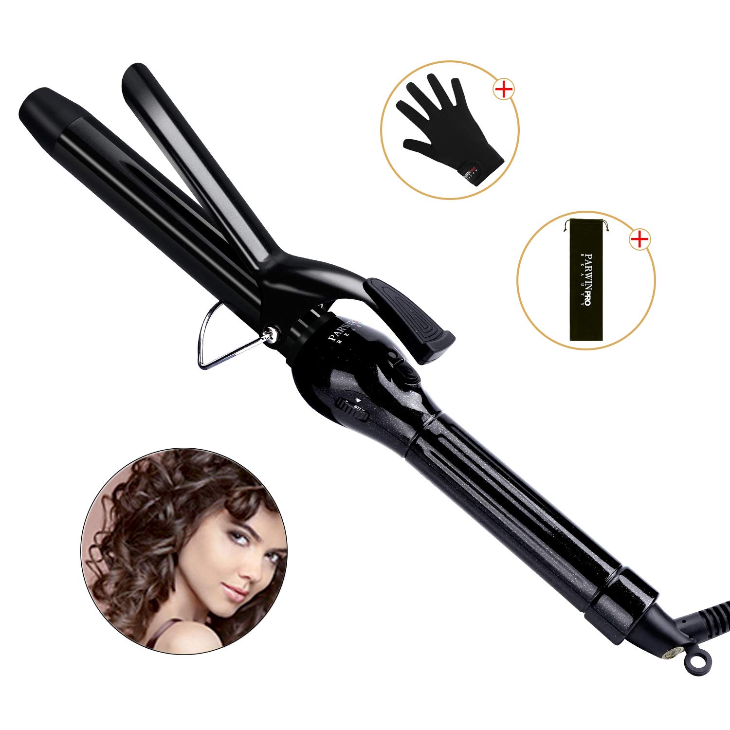 Amazon Com Hair Wand 1 Inch Curling Irons With Temperature