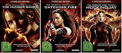 Die Tribute von Panem Teil 1+2+3 (The Hunger Games+Catching Fire+Mockingjay 1) * Fan Editionen * DVD Set