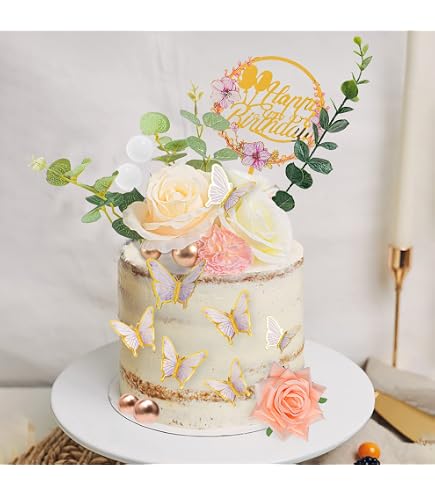 thumbnail image 2 of Gold Glitter 'Tea 8' Cake Topper - 6.3 Inch Wide 8th Birthday Party Decoration 2 of 9