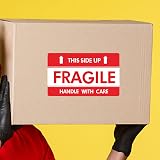 HYBSK 3x5 Inch Handle with Care Fragile Shipping Stickers Adhesive Labels 100 view 6