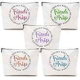 5 Pcs Girls Trip Gifts Girls Weekend 2026 Makeup Bag Friends Trip Gifts Favors Summer Gifts Cosmetic Bag Toiletry Bag Zipper Pouch Weekender Bags for Women Girl Friendship Bachelorette Party Birthday