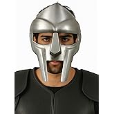 Fine Peak Mf Doom Mask Roman Gladiator Helmet Face Mask MF Doom Medieval Viking MASK Roman Gladiator Helmet Face Mask MF Doom Viking MASK Silver