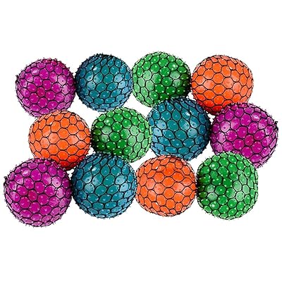 neon mesh squishy ball