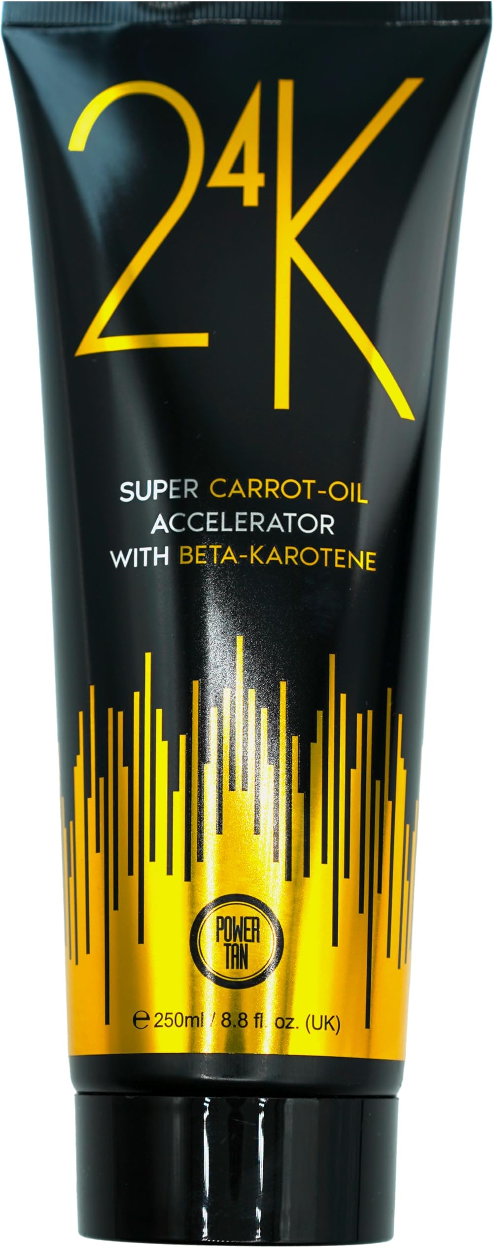 Power Tan 24K Super Carrot Oil Tanning Accelerator 250ml DHA-Free Dark Tan