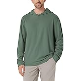 ODODOS Men's Stretch Fleece Hoodies – Ultra-Soft Cozy Warm Pullover Top Long Sleeve Hooded Sweatshirts