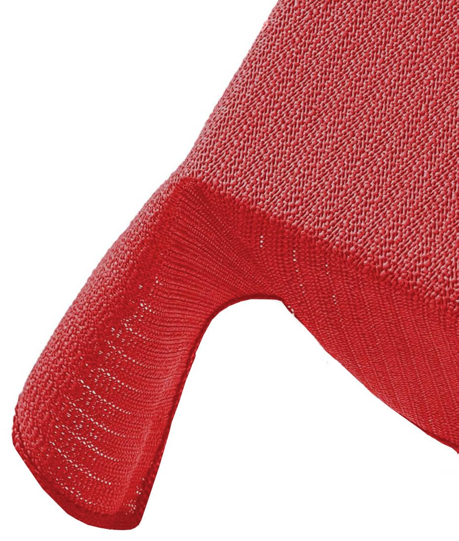 Brandsseller - Foam Garden Tablecloth - Weatherproof Non-Slip Table Cloth for Garden, Balcony and Camping (Rectangular 130 x 220 cm, Red)