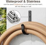 Josmimic 10-Pack Wall Hooks 22LB Heavy Duty Aluminum Hanger Black Matte view 5