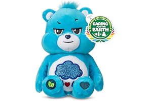 Care Bears 9" Bean Plush (Glitter Belly) - Grumpy Bear - Soft Huggable Material!