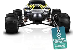 LAEGENDARY Remote Control Car, Hobby Grade RC Car 1:16 Scale Brushless Motor with Two Batteries, 4x4 Off-Road Waterproof RC Truck, Fast RC Cars for Adults, RC Cars, Remote Control Truck