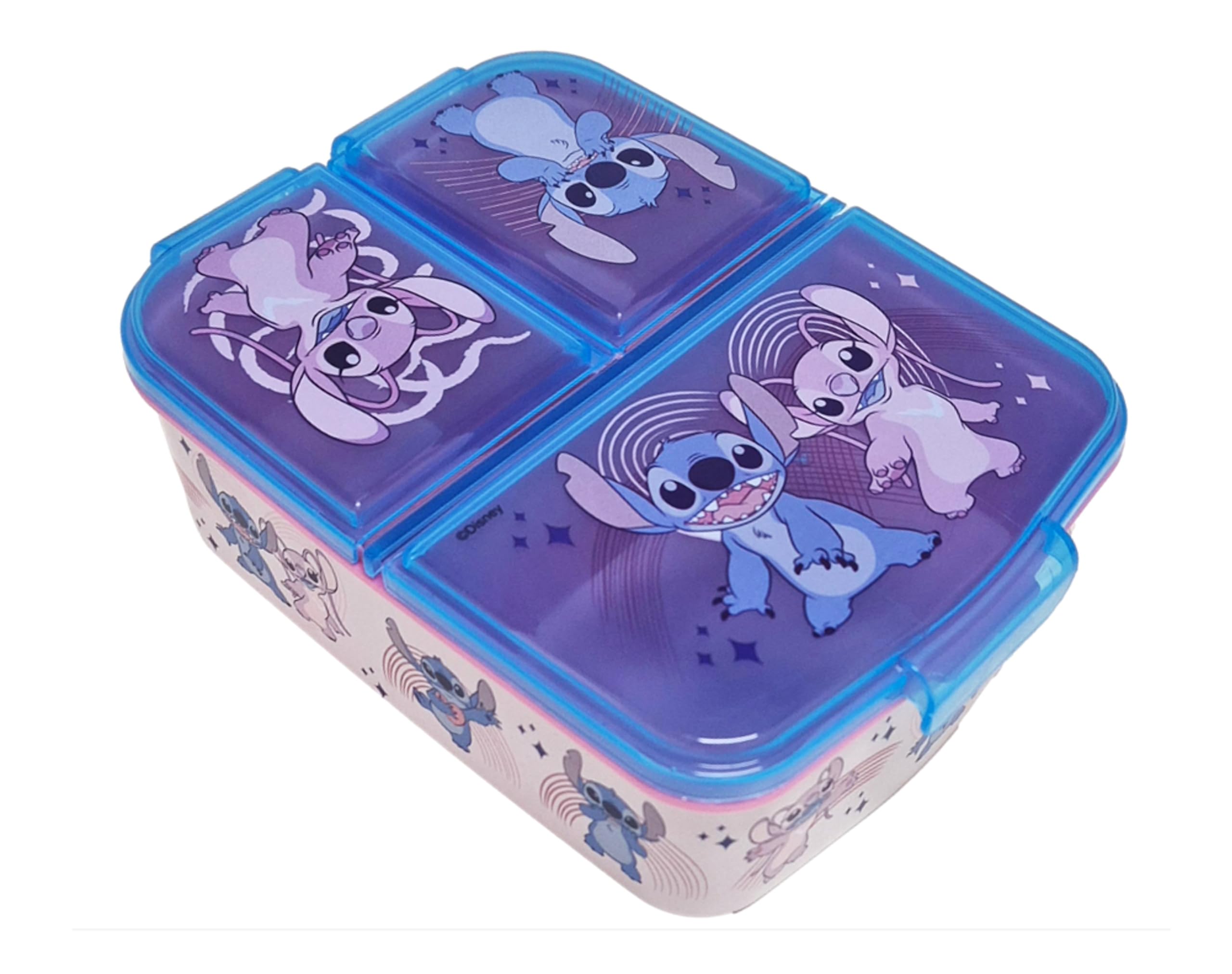 Theonoi Children's Lunch Box / Sandwich Box Various Designs Available Made of Plastic BPA Free (Lilo and Stitch)