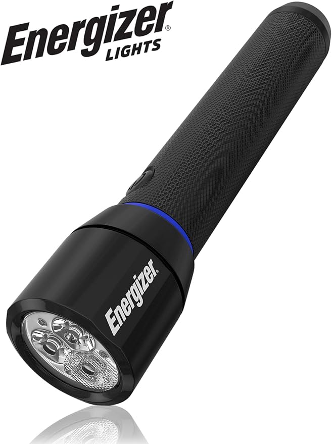 Energizer Metal AA Flashlight, 1000 Lumens (Batteries Included), 1000