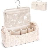 idoltimes Quilted Hair Tools Travel Bag, Cute Portable Organizer Case with Hanging Hook, Compatible with Dyson Airwrap Styler,Hair Curler Accessories