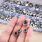 CHUYOU 230 Pcs Nylon Lock Nuts Set M3-M8 Stainless Steel Nylock Assortment Kit view 3
