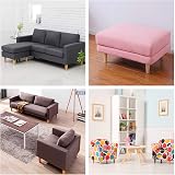 Eidoct Set of 4 Solid Wood Furniture Legs 10cm 4" Tapered with Pads M8 Screws view 3