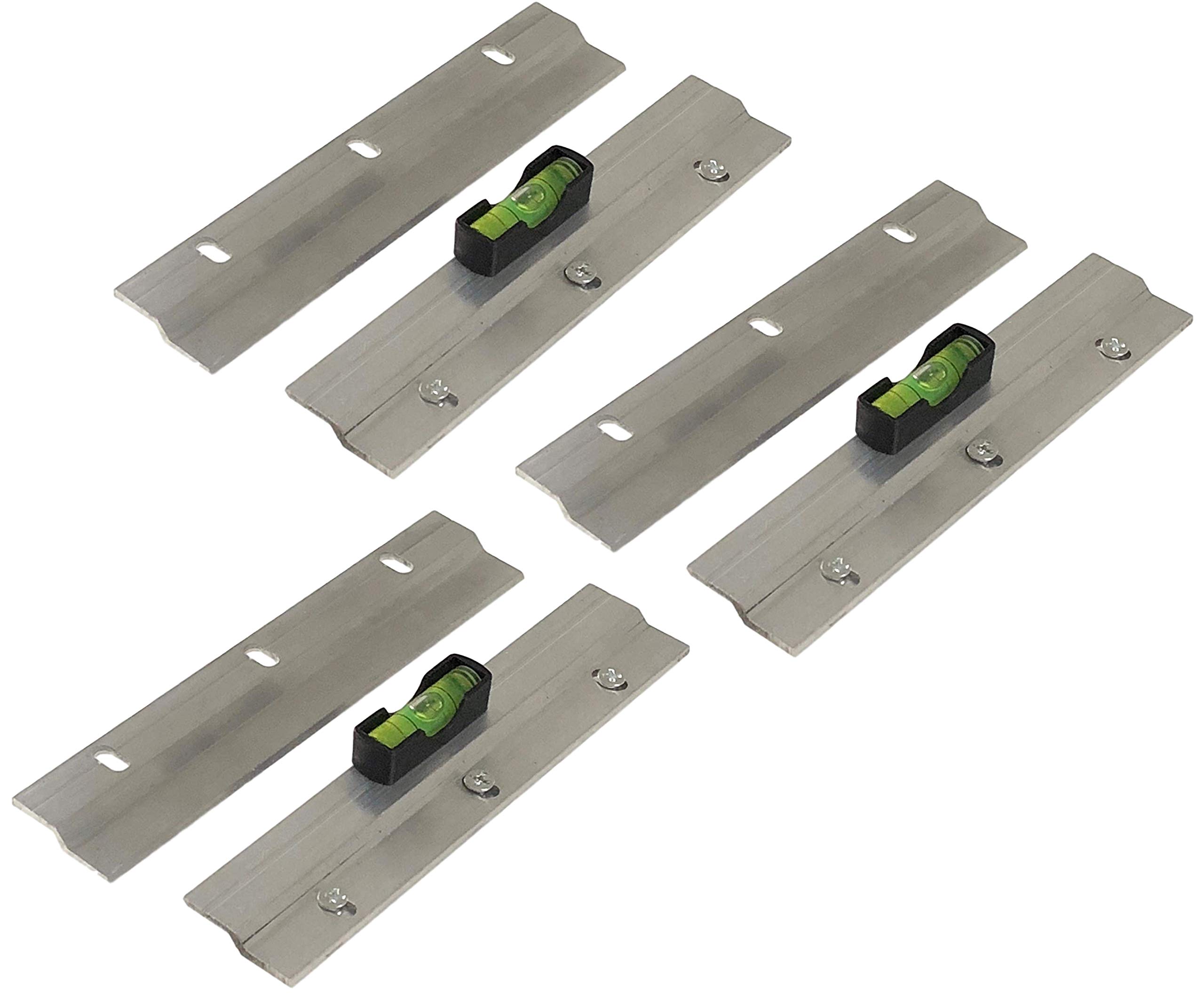 Taskar (3 Pack) Heavy Duty Picture & Mirror Hanger Z Bar 150mm 6" + Easy Level