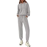 PRETTYGARDEN Women's 2 Piece Lounge Sets Fall Clothes Hoodies Sweatshirt Joggers Sweatpants Sweatsuits 2026 Airport Outfits