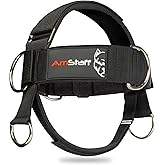 AmStaff Fitness Neck Harness for Weight Lifting – Adjustable Head & Chin Strap for Neck Strength, Muscle Building, Workout Tr