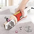 CGOLDENWALL Electric Rotary Fabric Cutter, Multi-layer Electric Rotary Cutter for Fabric, 0.86" Cutting Thickness, Carpet Cut