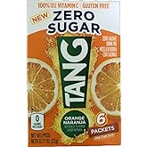 Tang On The Go! Orange Naranja Vitamin C Drink Mix 6 easy open packets (Pack of 4)
