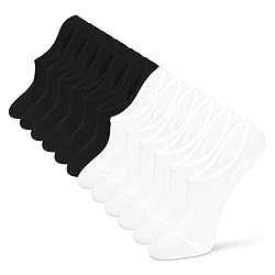 IDEGG Women and Men No Show Socks Low Cut Anti-slid