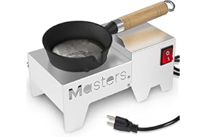 MOLTEN MASTERS MMasters Fast-Heating Electric Lead Melting Pot – 80 Oz Capacity | Ideal for Bullet Casting & Fishing Weight Molds | Portable Lead Ingots Melter for Reloading & DIY Metal Projects