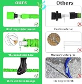 CLMCL Expandable Garden Hose 25ft with 8-Pattern Nozzle Green view 4