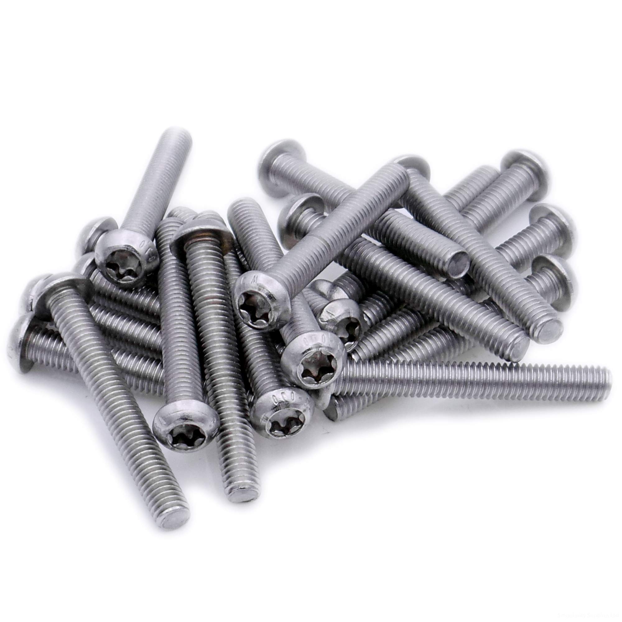 M6 (6mm x 55mm) TX Socket Button Machine Screw (Bolt) - Stainless Steel (A2) (Pack of 10)