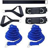 OYINDIZ Resistance Speed Training Equipment, Dual Running Bungee Bands | 8pcs Exercise Explosive Force Bounce Set Improve Agility Power Strength for Jumping Basketball Tennis Football Volleyball