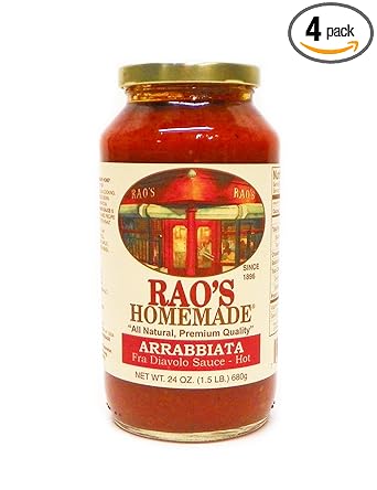 Amazon Com Rao S Homemade Arabriata Sauce 24 Ounce Pack Of 4 Gourmet Sauces Grocery Gourmet Food