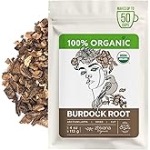 Premium Burdock Root Organic (4oz.) – Great Burdock Tea Loose - Raiz de Bardana Organica – Support Digestion, Liver, Gut Health