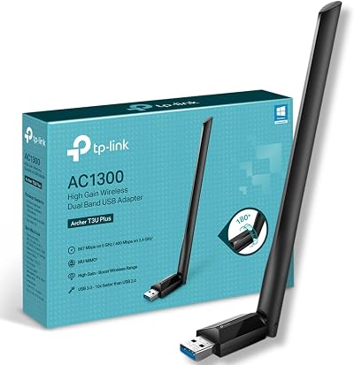 TP-Link Archer T3U Plus AC1300 USB WiFi Adapter PC Dual Band 3.0 High-Gain