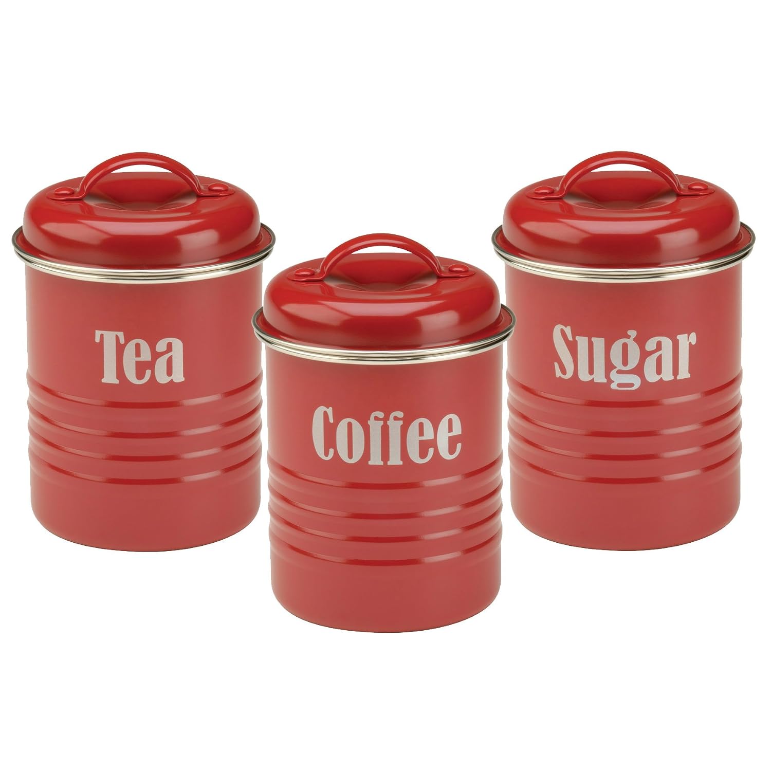 Amazon.com: Typhoon Vintage Kitchen Tea/Coffee/Sugar Canisters ...