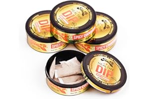 TeaZA Herbal Energy Pouch Spicy Cinnamon Flavor, Nicotine Free, Tobacco Free Pouches Smokeless Tobacco Replacement, Made with Green Tea Energy Dip Pouches (4 Pack)