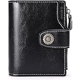 FALAN MULE Small Wallet for Women Leather Bifold Compact Small Womens Wallet with RFID Blocking