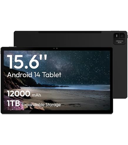 Amazon.com : MESWAO 15.6 Inch Android 14 Tablet, 2026 Large Tablet