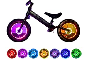 LED Bike Wheel Light, Colorful ycle Hub Light with Optical Design, Vibion Sensor Auto On/Off, USB, IP55, Good Bike cories Gif